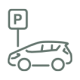 Parkplatz-Icon